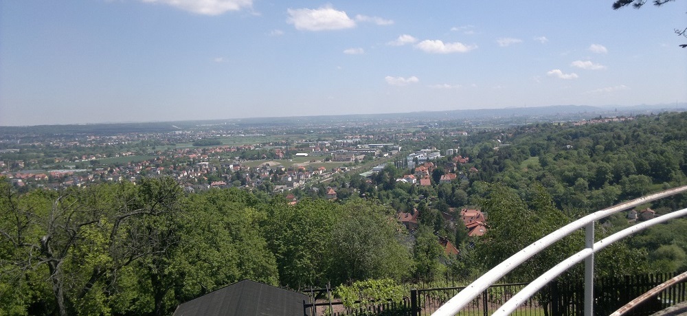 Blick über Dresden vom Bismarckturm Dresden Cossebaude