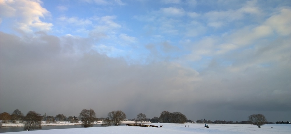 Winteridylle Elblandschaft Dresden Niedergohlis Silke Grieß